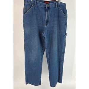 Wolverine Carpenter Jeans Mens 36x30 Medium Wash Denim Workwear Relaxed‎ Outdoor